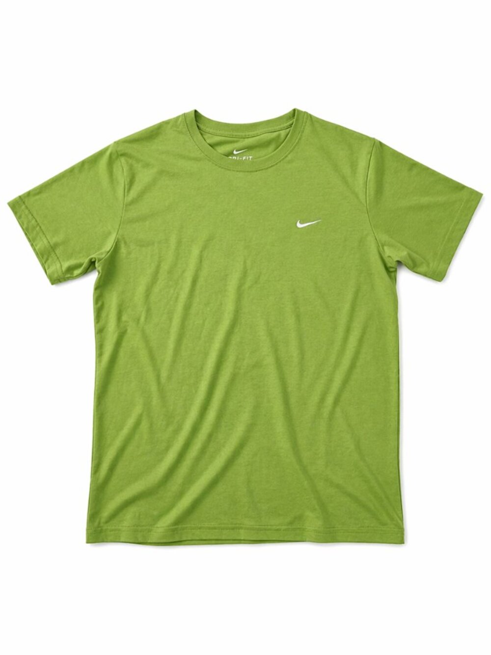 Nike Lime Green Logo Tee — Neon Streetwear Staple, Women's Medium